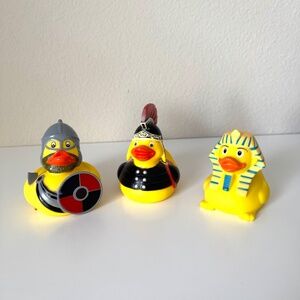 Set of 3 ducks from the British Museum - Sphinx, Roman Soldier, and Knight